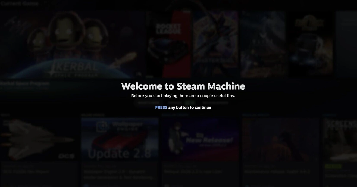 La Steam Machine proposera une Visite Guidée, récemment divulguée en ligne La Steam Machine proposera une Visite Guidée, récemment divulguée en ligne