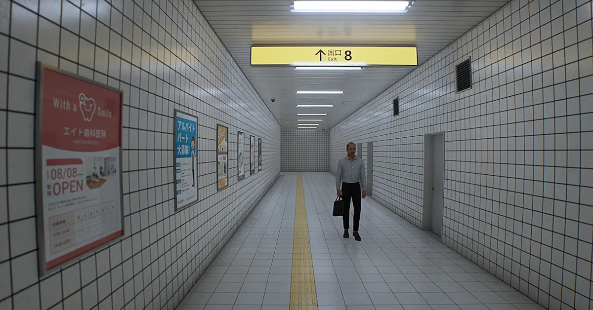 Les joueurs doivent inspecter méticuleusement chaque détail des tunnels de métro répétitifs pour repérer les anomalies