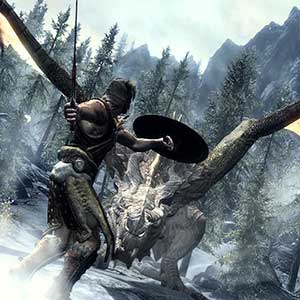 The Elder Scrolls 5 Skyrim - Combat de Dragon