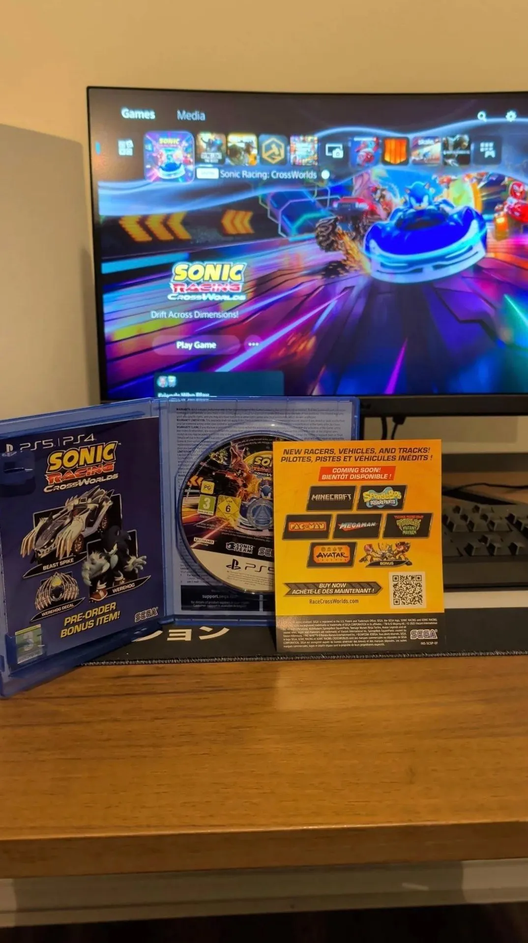 Sonic Racing Crossworlds Physical Copy