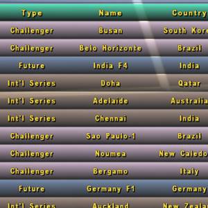 Tennis Elbow Manager - Planification