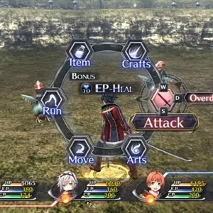 The Legend of Heroes Trails of Cold Steel 2 - Options d'action