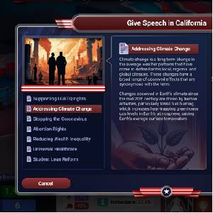 The Political Machine 2024 Faire un Discours