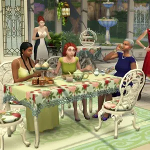 The Sims 4 Royalty & Legacy Grand Bundle - Kit solarium pour l’heure du thé