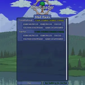 tModLoader - Packs de mods