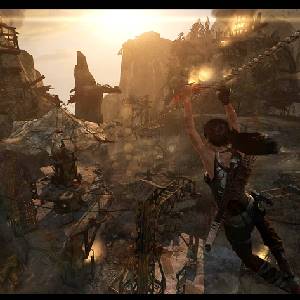 Tomb Raider - Glissade sur corde