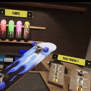 VR Skater - Flammes Bleues