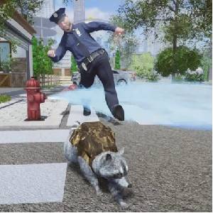 Wanted Raccoon - Policier