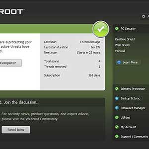 Webroot SecureAnywhere AntiVirus - Protégé