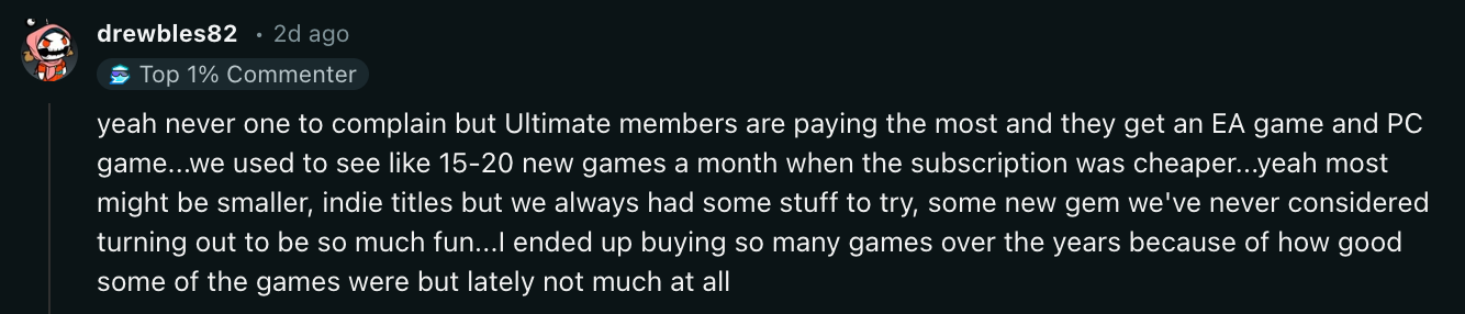 game pass feeback game pass feeback