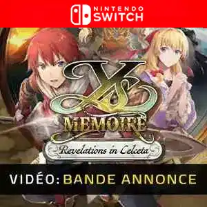 Ys Memoire Revelations in Celceta Nintendo Switch - Bande-annonce